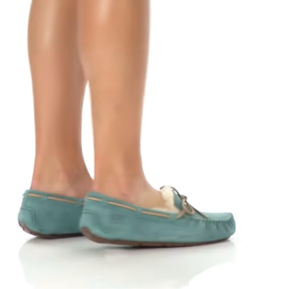Ugg Pre-Owned Women’s Dakota Slippers Sky Blue Size 8 - Picture 2 of 13